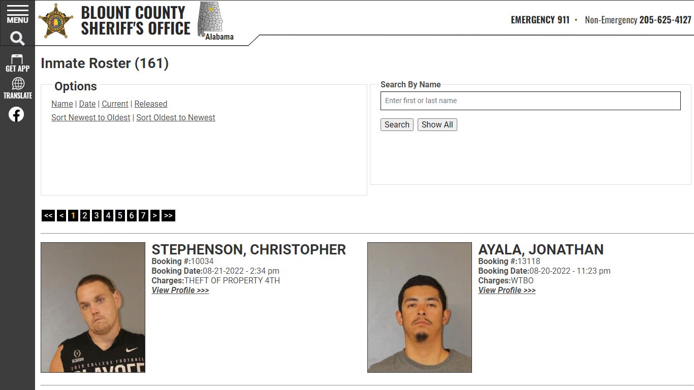 Inmate Roster - Current Inmates Booking Date Descending - Blount County ...